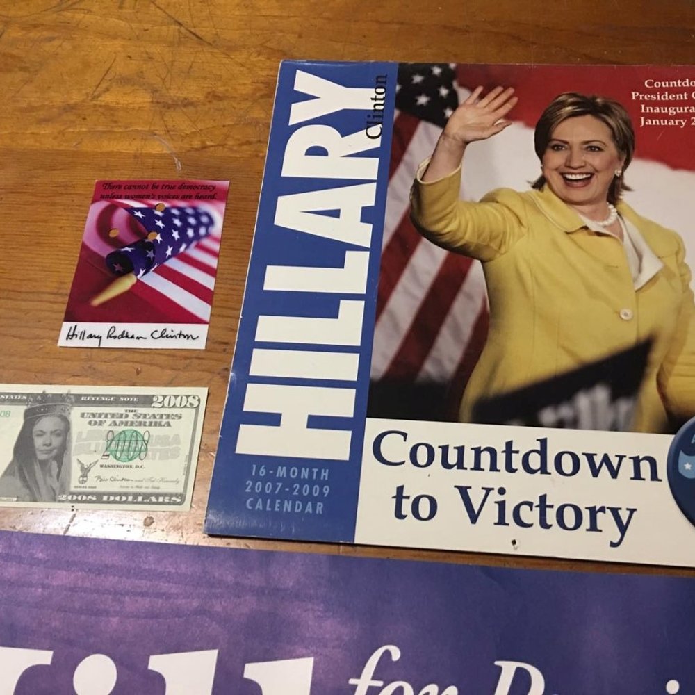 Hillary Clinton Presidential Run Collectibles Political Historical Memorabilia